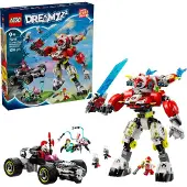 LEGO DREAMZzz 71497 Robot-tigre de Cooper et bolide de Zero - Jouet de construction 3-en-1