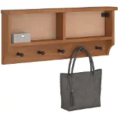 vidaXL Porte-manteau mural SANDNES 87x12x35 cm bois massif pin