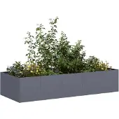 vidaXL Jardinière anthracite 200x80x40 cm acier