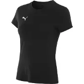Puma T-shirt fonctionnel 'Team Goal' noir / blanc