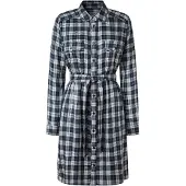 Pepe Jeans pour femme. PL953606 Robe Polys navy (XL), Casuel, Viscose, Manche longue, Marine
