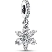 Pandora Fleur scintillante, (Argent 925, Émail)