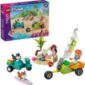 LEGO Friends 42641 Chiens surfeurs et aventures en scooter - Jouet interactif avec des corgis