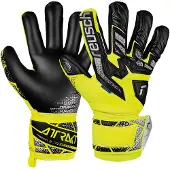 Reusch Gants de sport 'Attrakt Freegel Silver' jaune fluo / noir