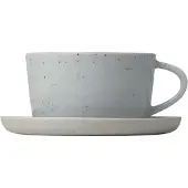 Blomus 2 tasses à café avec soucoupes Sablo 0,15 ltr. cloud