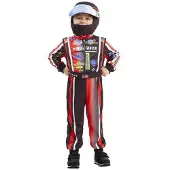 MOM Racing Driver Costume Rouge 7-9 Years Enfants