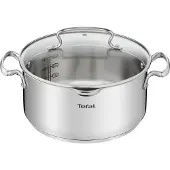 Tefal Casserole - - DUETTO+ G7194655 - Inoxidable - Compatible tous feux - 24 cm