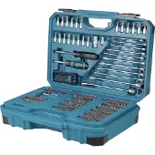 Makita E-17980, bleu, métallique, 231 outils