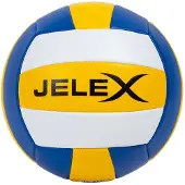 JELEX Softtouch Ballon de volley-ball jaune bleu foncé blanc