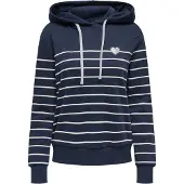 ONLY Sweat-shirt bleu marine / argent / blanc