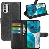 Screen Guard Professional Motorola Moto G52 Leather Guard Housse cuir (Motorola Moto G52), Coque pour téléphone portable, Noir