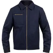 John Doe Escape Wool Veste textile pour moto, bleu foncé, XS