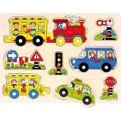 Bino Steckpuzzle Verkehr [Appareils électroniques] - 88060