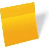 Durable Pochettes magnétiques néodyme - l. 210 x H 148 mm - A5 paysage - jaune - 10 p.