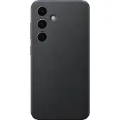Samsung Étui en cuir végétalien (Galaxy S24), Coque pour téléphone portable, Noir