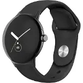 Cover-Discount Google Pixel Watch - Bracelet de remplacement en silicone noir (Silicone), Sangles de montre, Noir