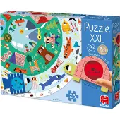 Jumbo puzzle Animaux XXL Junior carton 27 pièces