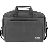 Natec NTO-0812 Natec Laptop Bag Gazelle 15.6 - 16 Gris foncé (16"), Sac pour notebook, Gris