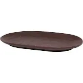 Broste Copenhagen Assiette de forme marron - W29,5XL18,5XH2,5CM