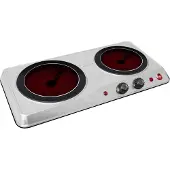 Eldom Table de cuisson électrique en vitrocéramique PH21 avec double feu, 2000W