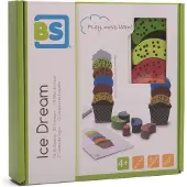 BS Toys Glaces en bois - apprentissage des couleurs et de la coordination - BS Toys