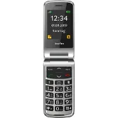 Beafon SL495 - 2G, Silver Line, Großtastenklapphandy, schwarz-silber