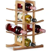 Relaxdays Etagère à vins pour 12 bouteilles (12 bouteilles, 30 x 16 x 42.50 cm)