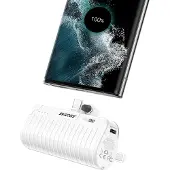 Skross 74797 Socle amplificateur 18,5 W, 5000 mAh, 5000 mAh, blanc - banque d'alimentation et support de smartphone en un seul appareil