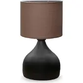 Opviq , lampe de table haut de gamme 100 % métal, couleur Mink, hauteur 32 cm, abat-jour 22 x 14 cm, câble de 150 cm, douille E27, 40 W max. | Un design élégant pour toutes les pièces.