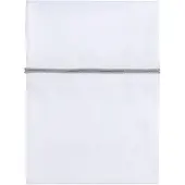 Babys Only Drap berceau ruban tricoté gris-argent mêlé/blanc