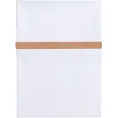 Babys Only Drap berceau ruban tissé caramel/blanc