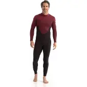 Jobe Perth Full 3/2 Mm Long Sleeve Back Zip Neoprene Suit Rouge M Homme