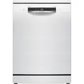 Bosch Série 6 SMS6ZCW10E, Modèle sur pied, Grande taille (60 cm), Blanc, Noir, Boutons, 1,75 m