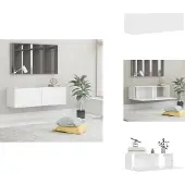 vidaXL Armoire TV Blanc 100x30x30 cm Bois composite - Meuble TV