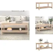 vidaXL Table basse 110x55x45 cm pin massif - Tables basses