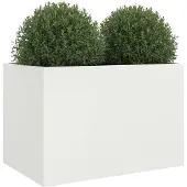 vidaXL Jardinière blanc 62x40x39 cm acier