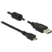 DeLOCK câble USB 2.0 A prise mâle USB 2.0 Micro-B prise mâle 3,0