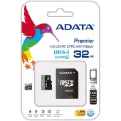 ADATA Carte microSDHC Premier UHS-I U1 Classe 10 32 Go, 32 768 Mo, Micro Secure Digital High-Capacity (MicroSDHC), 30 Mo/s, version d'essai de Norton Internet Security, 0,25 g, 11 mm