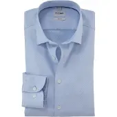 Olymp Chemise Dobby Level 5 Bleu Clair
