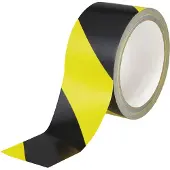 Foltec Ruban de signalisation jaune/noir 50mmx33m (50 mm)