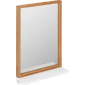 Relaxdays Miroir mural en bois, rectangulaire (38 x 54.50 cm)