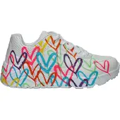 SKECHERS Baskets basses enfant UNO LITE - GOLDCROWN SPREAD THE LOVE filles - Blanc - 30