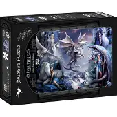 Bluebird Puzzle Puzzle Anne Stokes - Silver Dragon Collage - 1500 pièces