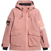 Superdry pour femme. WS110165A Ski Ultimate Rescue Jacket rose (XS), Casuel, Polister recyclé, Durable