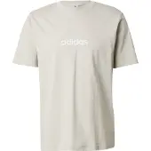Adidas T-Shirt fonctionnel 'Essentials Linear' gris clair / blanc