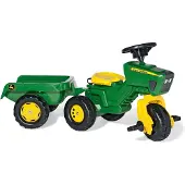 Rolly Toys RollyToys John Deere Trettraktor mit Anh?nger, Kinder 2,5-5 Jahre, Heckkupplung