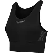 Hummel Soutien-gorge de sport gris / noir