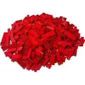 LEGO 250 pierres rouges mélangées