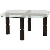 Skye Decor , Kei - Anthracite, table basse, anthracite, verre trempé à 100 %, 80 x 80 x 40 cm