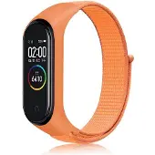 Cover-Discount Xiaomi Mi Band 7 - Bracelet de remplacement en tissu nylon (Nylon), Sangles de montre, Orange